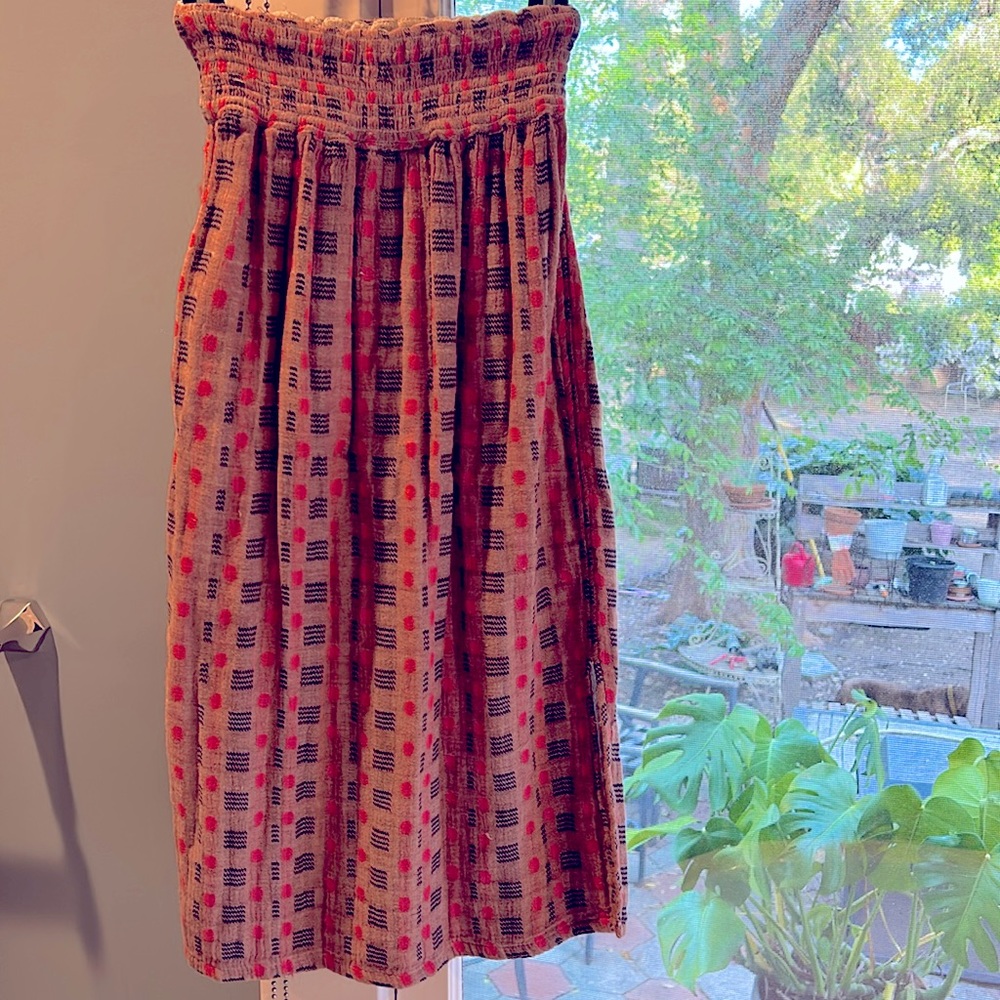 Ace and Jig Ramona skirt in twine textile, size small.